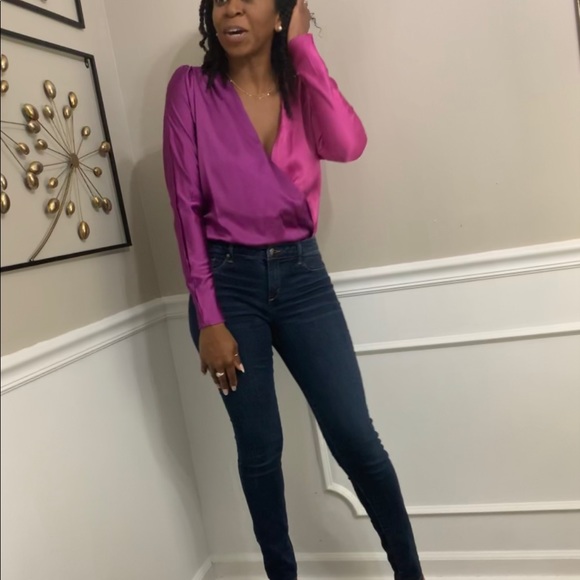 Color Block | Pink & Purple body suit - Picture 3 of 3